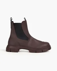 Ganni Rubber Chelsea boots - Burgundy Burgundy