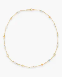 Zimmermann Gold-tone, faux pearl, stone and crystal necklace - Metallic Metallic