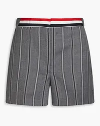 Thom Browne Striped wool-twill shorts - Gray Gray