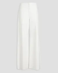 16ARLINGTON Hagen leather wide-leg pants - White White