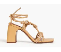 Knotted cord sandals - Neutral