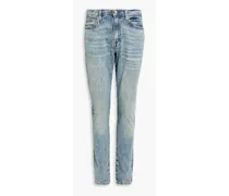L'Homme Athletic slim-fit faded denim jeans - Blue