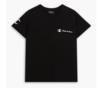 Nili Lotan Printed cotton-jersey T-shirt - Black Black