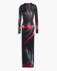 Louisa Ballou Printed stretch-jersey maxi dress - Blue Blue