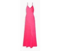 Serita silk-satin maxi dress - Pink