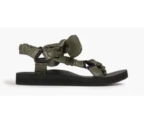 Trekky faux leather sandals - Green