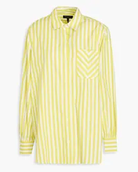 Rag & Bone Maxine striped cotton-poplin shirt - Yellow Yellow