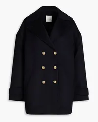 Sandro Double-breasted wool-felt coat - Blue Blue