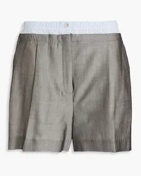 Sandro Wool-blend shorts - Gray Gray