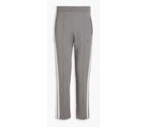 Striped cashmere track pants - Gray