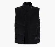 Quilted padded shell vest - Black