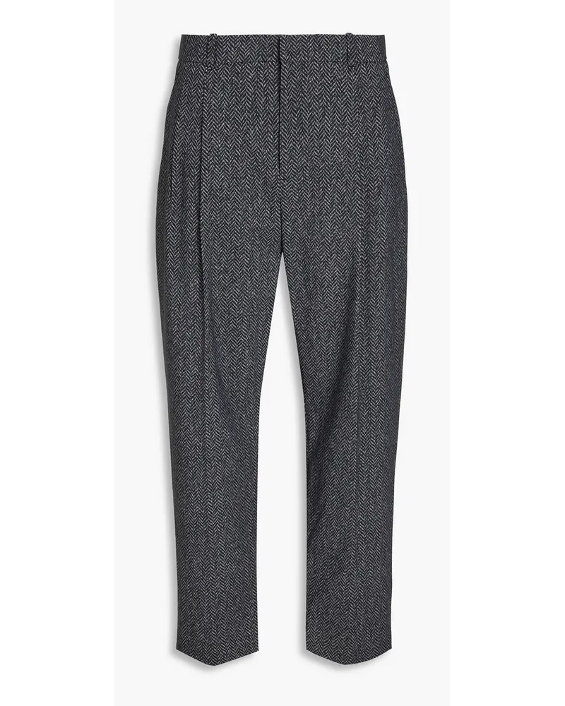 Alexander Wang Pleated twill tapered pants - Gray Gray