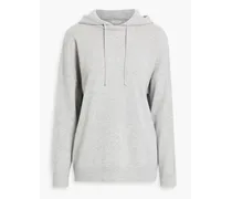 Stevie wool and cashmere-blend hoodie - Gray