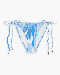 Melissa Odabash Miami printed low-rise bikini briefs - Blue Blue