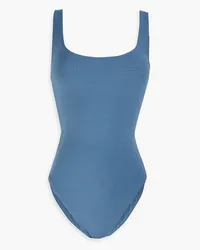 Onia Rachel stretch-piquè swimsuit - Blue Blue