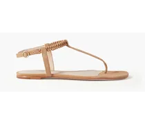Braided suede sandals - Neutral
