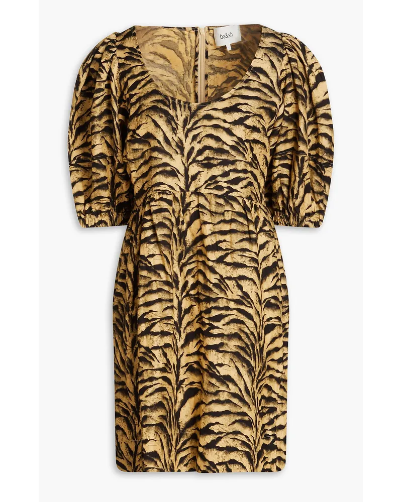 ba&sh Zola tiger-print woven mini dress - Animal print Animal