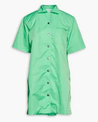 ROTATE Birger Christensen Storm shell mini shirt dress - Green Green