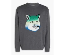 Mélange cotton sweater - Gray