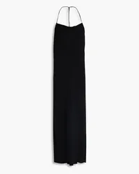 ba&sh Crepe midi slip dress - Black Black