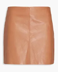 Brunello Cucinelli Leather mini skirt - Brown Brown