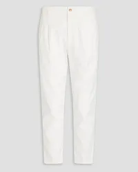 Dolce & Gabbana Stretch-cotton twill pants - White White