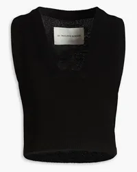 By Malene Birger Wione cropped wool vest - Black Black