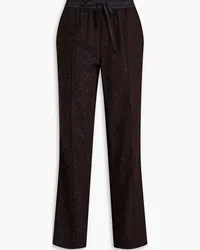 Rag & Bone Farris wool-blend tweed straight-leg pants - Burgundy Burgundy