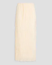 By Malene Birger Elisas pleated satin maxi skirt - White White