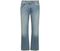 Jeans dritti 50s in denim di cotone 16.5cm