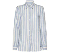 Lari linen canvas striped shirt