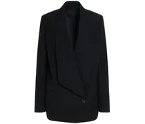 Sheri cotton & silk jacket w/wide lapels