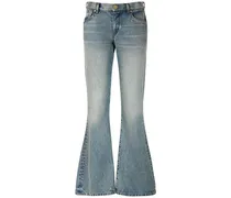 Jeans cropped western in denim