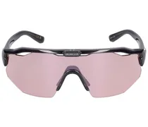 Moncler Shield acetate mask sunglasses Rosa