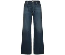 Jeans relaxed fit in denim di cotone 24.5cm