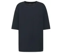 Christophe Lemaire T-shirt in cotone con tasca Blu