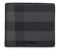 Burberry Checked Billfold coin wallet Carbone