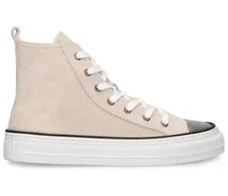 Sneakers high top in camoscio 20mm