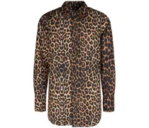 Camicia in seta leopard