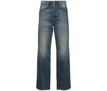 Jeans loose fit in denim di cotone 23.5cm
