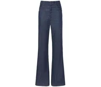 Jeans larghi Okayama in denim di cotone e lino