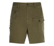 Dsquared2 Shorts Sexy Cargo in cotone stretch Verde