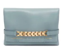 Mini Chain leather pouch w/strap