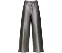 Marc Jacobs Jeans oversize reflective Argento