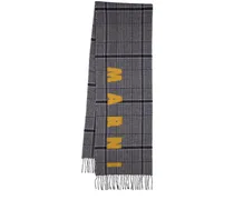 Sciarpa in lana Principe di Galles con logo