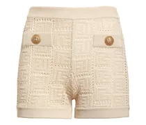 Shorts in maglia di viscosa monogram