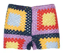 Shorts in cotone crochet