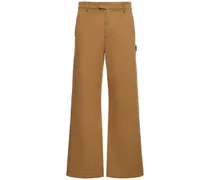Pantaloni chino baggy fit in cotone