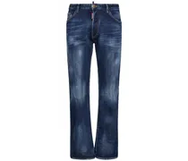 Jeans bootcut in denim di cotone