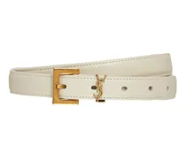 Cintura in pelle con monogramma 20mm
